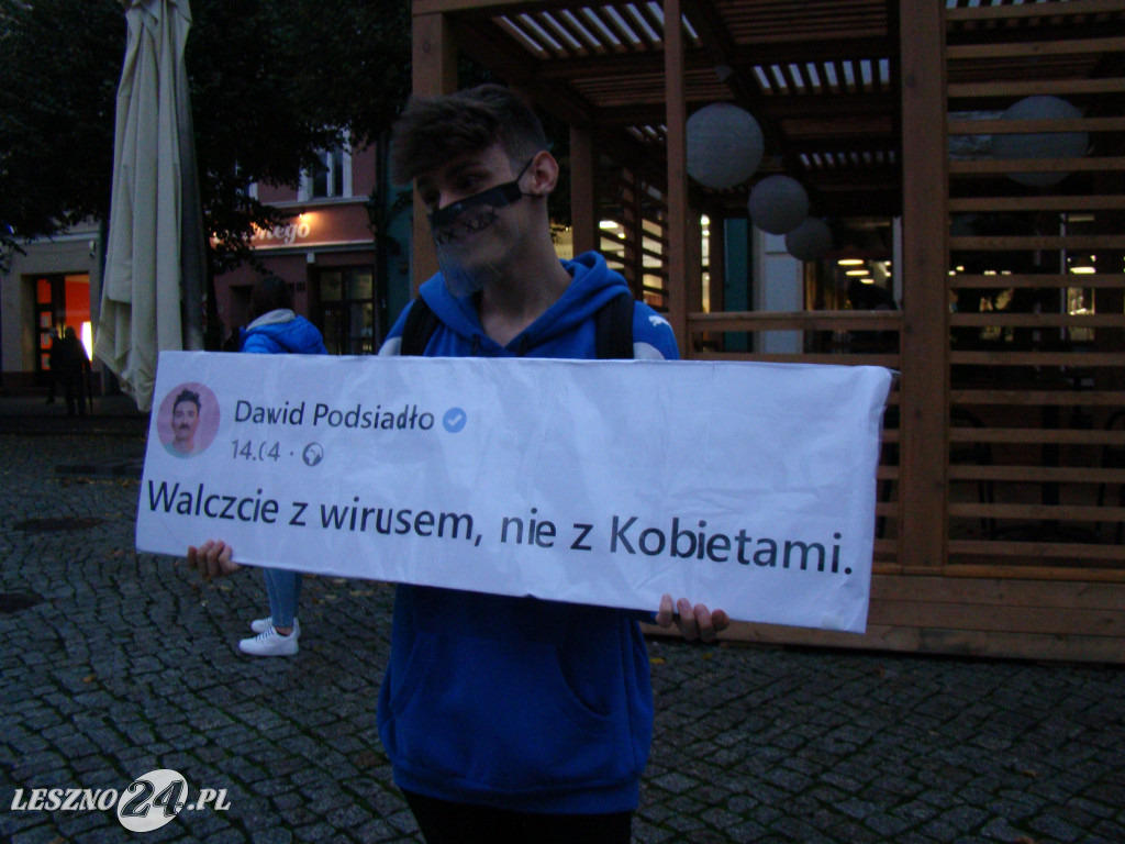 Protest Kobiet w Lesznie