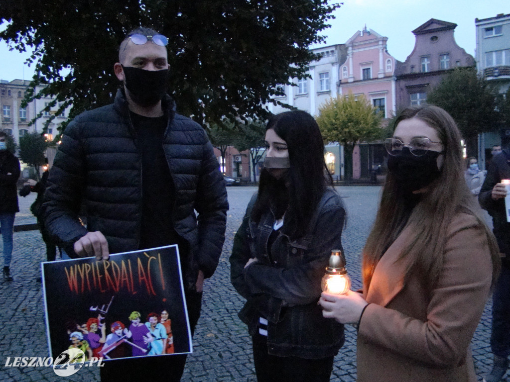 Protest Kobiet w Lesznie