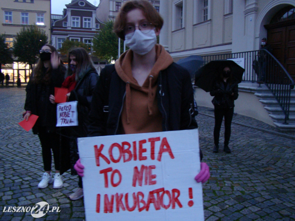 Protest Kobiet w Lesznie