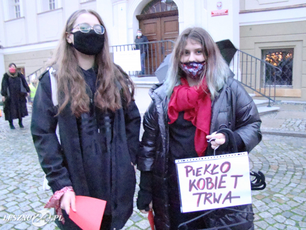 Protest Kobiet w Lesznie