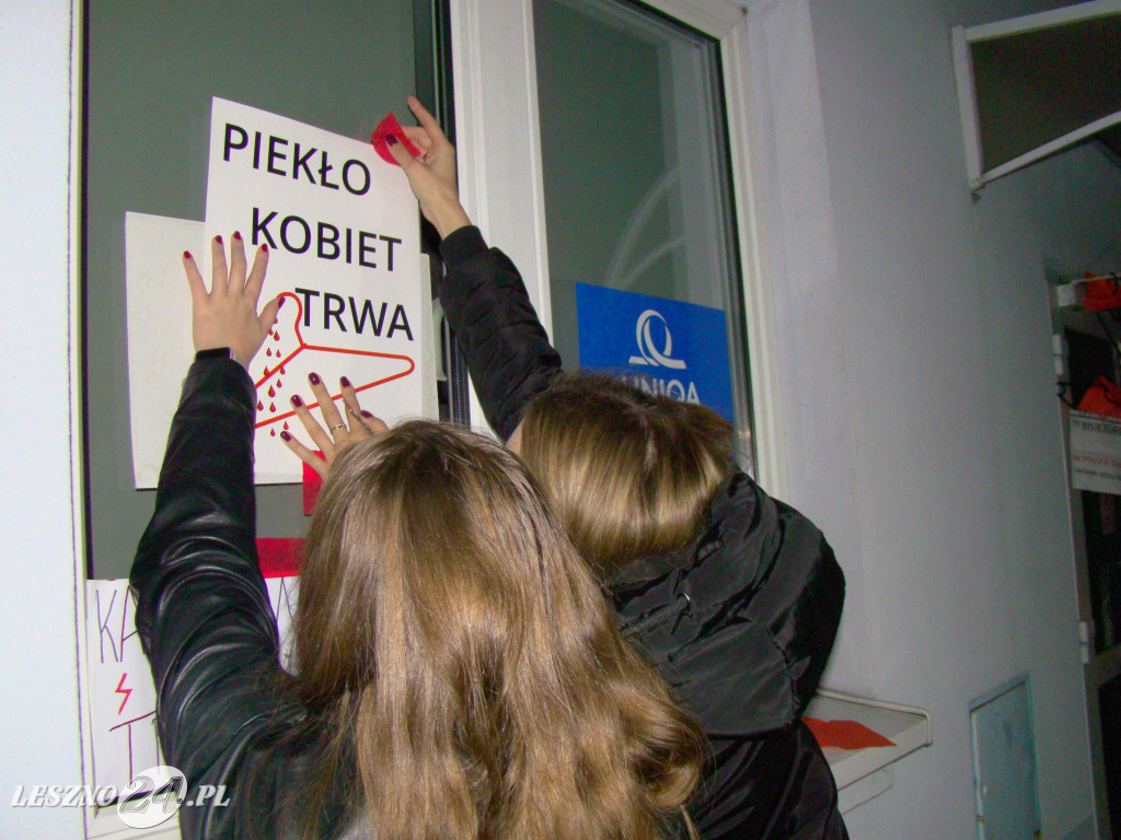 Protest Kobiet w Lesznie