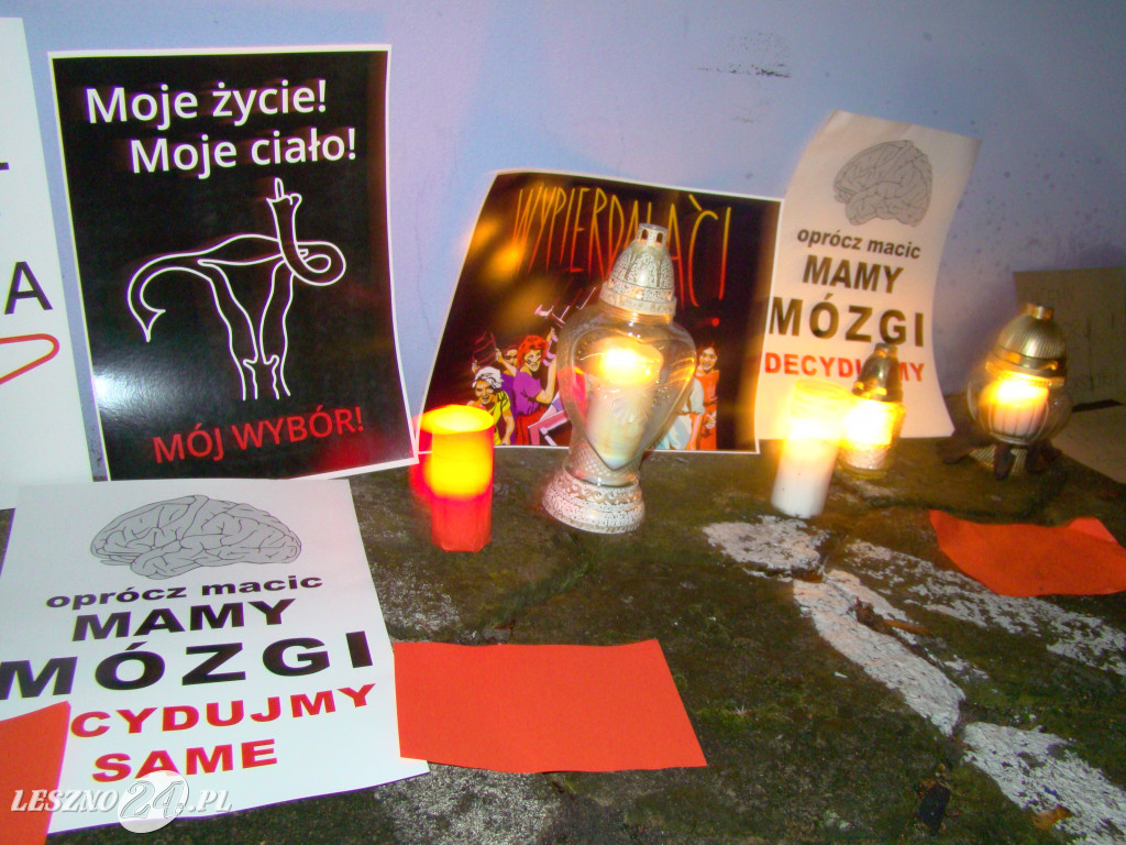 Protest Kobiet w Lesznie