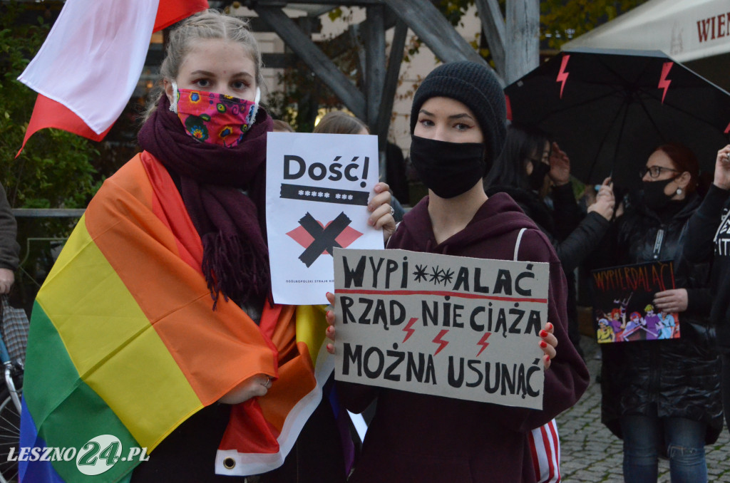 Strajk Kobiet. Blokada ulic w Lesznie