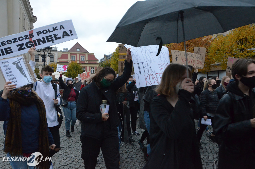 Strajk Kobiet. Blokada ulic w Lesznie