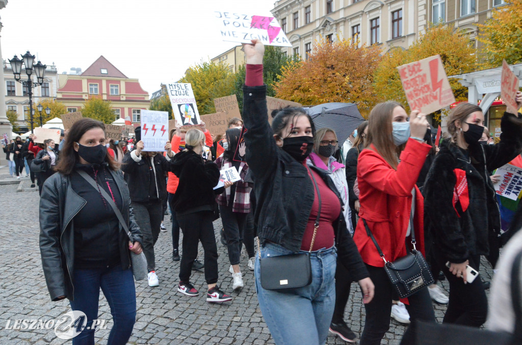 Strajk Kobiet. Blokada ulic w Lesznie