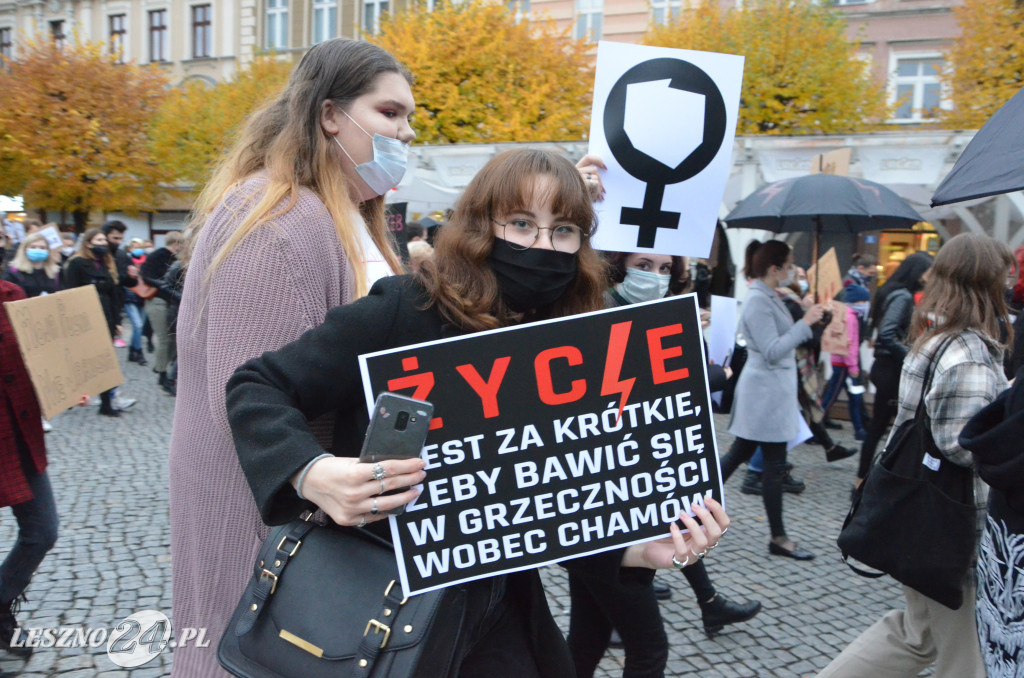 Strajk Kobiet. Blokada ulic w Lesznie