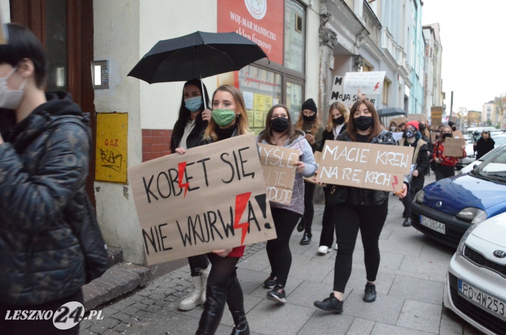 Strajk Kobiet. Blokada ulic w Lesznie