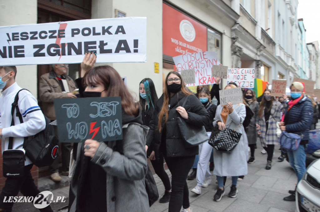 Strajk Kobiet. Blokada ulic w Lesznie