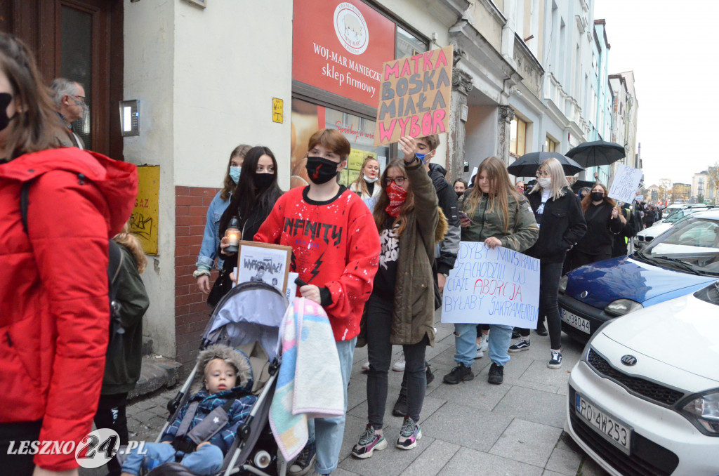 Strajk Kobiet. Blokada ulic w Lesznie