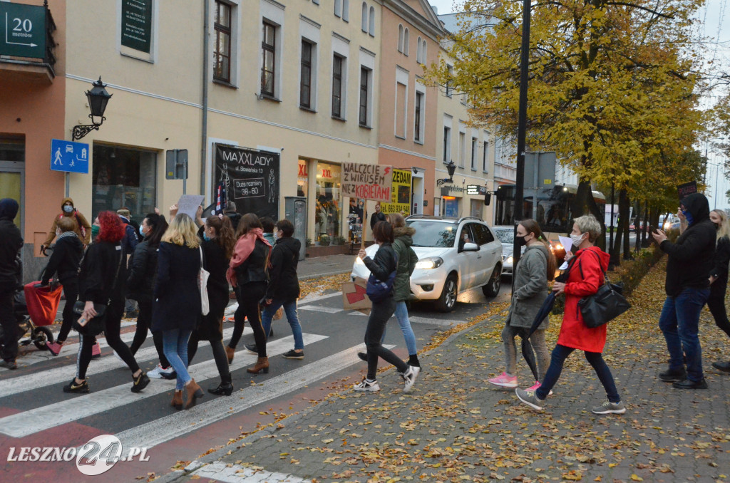 Strajk Kobiet. Blokada ulic w Lesznie