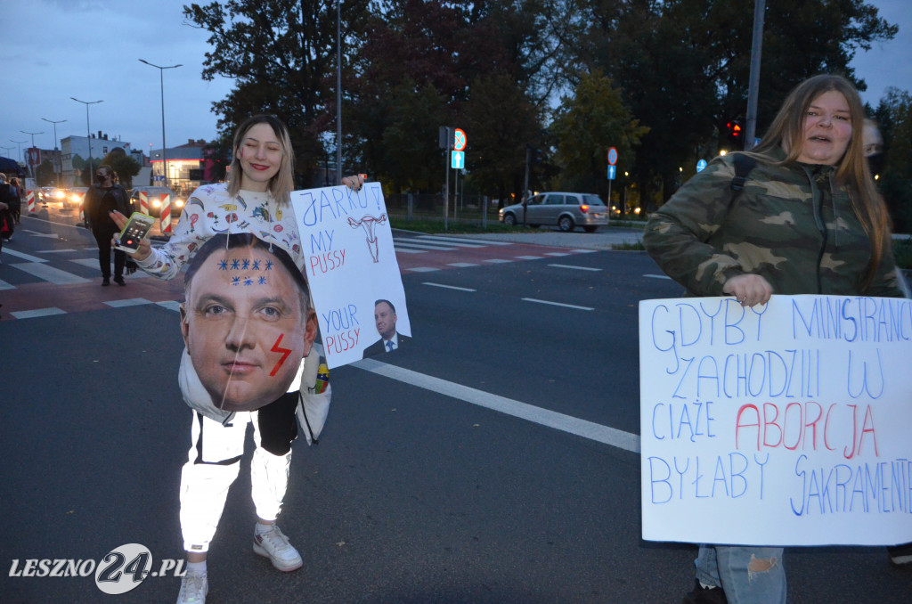Strajk Kobiet. Blokada ulic w Lesznie