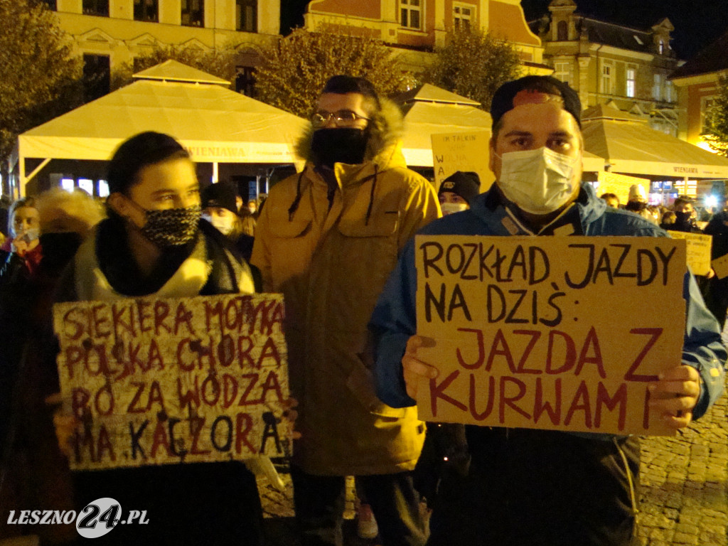Strajk kobiet w Lesznie, dzień czwarty