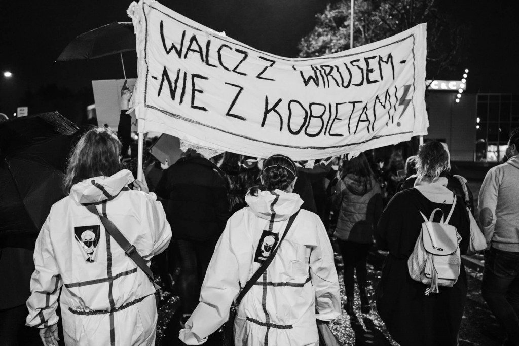 Protest Kobiet na ulicach Leszna