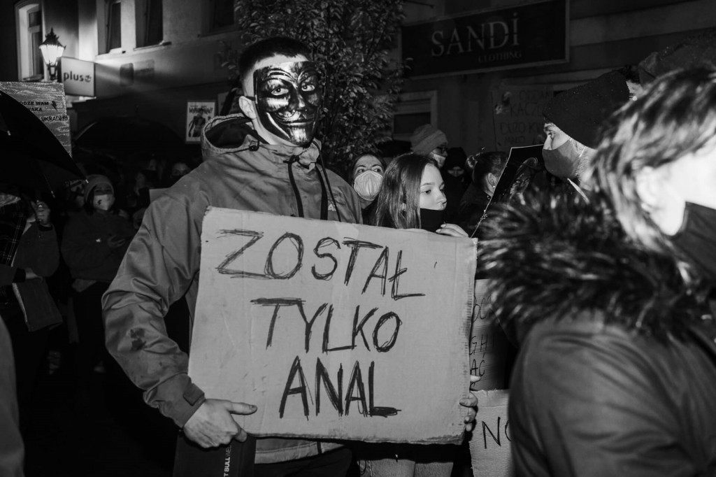 Protest Kobiet na ulicach Leszna