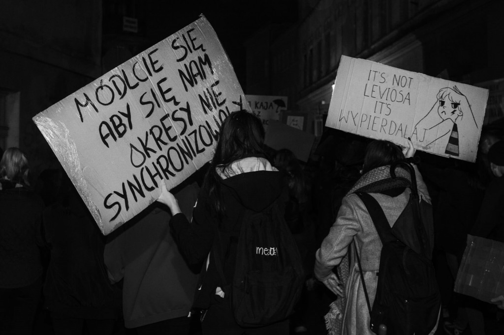 Protest Kobiet na ulicach Leszna