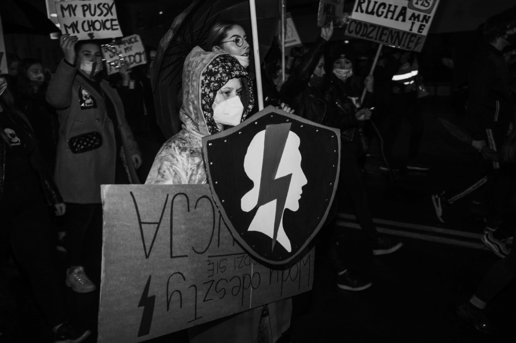 Protest Kobiet na ulicach Leszna