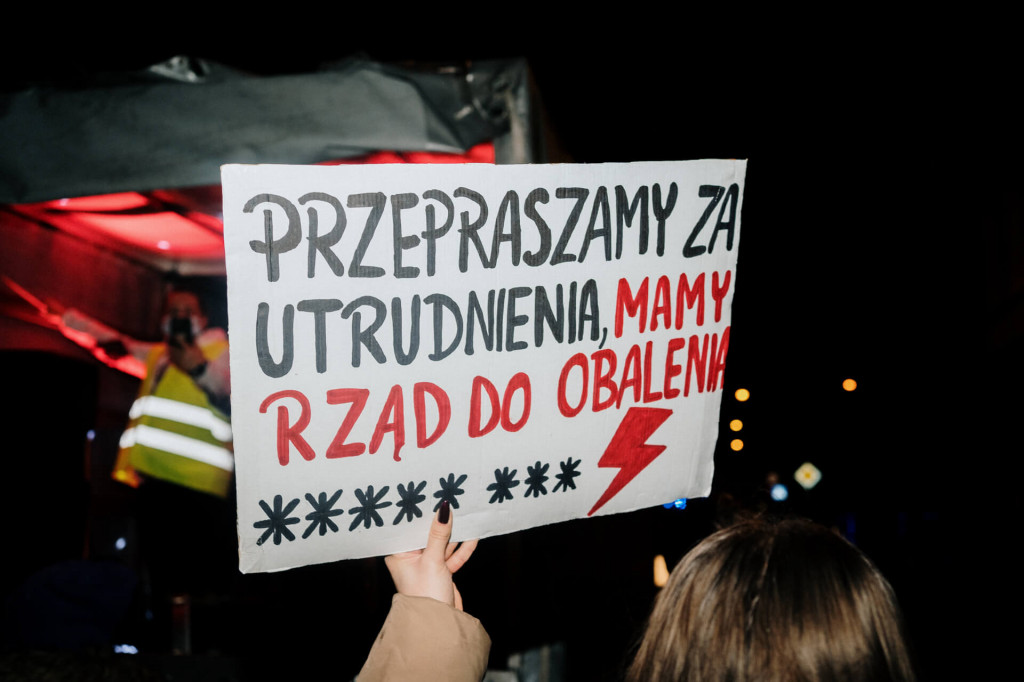 Protest Kobiet na ulicach Leszna