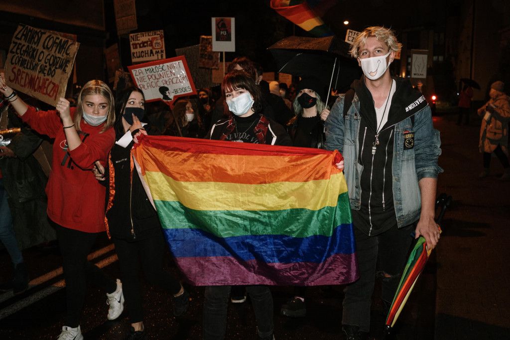 Protest Kobiet na ulicach Leszna