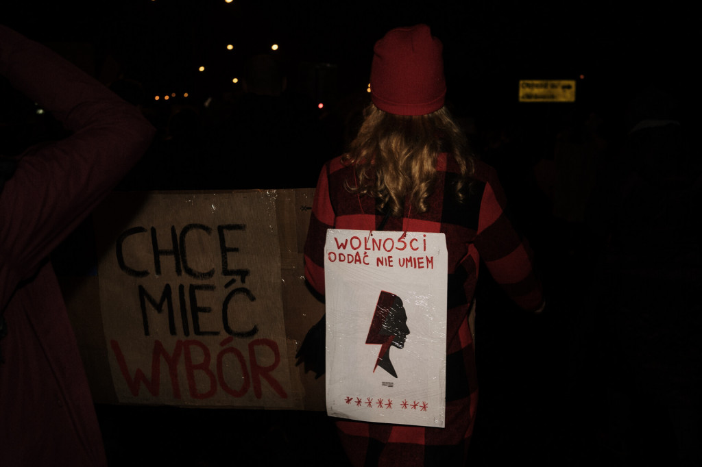 Protest Kobiet na ulicach Leszna