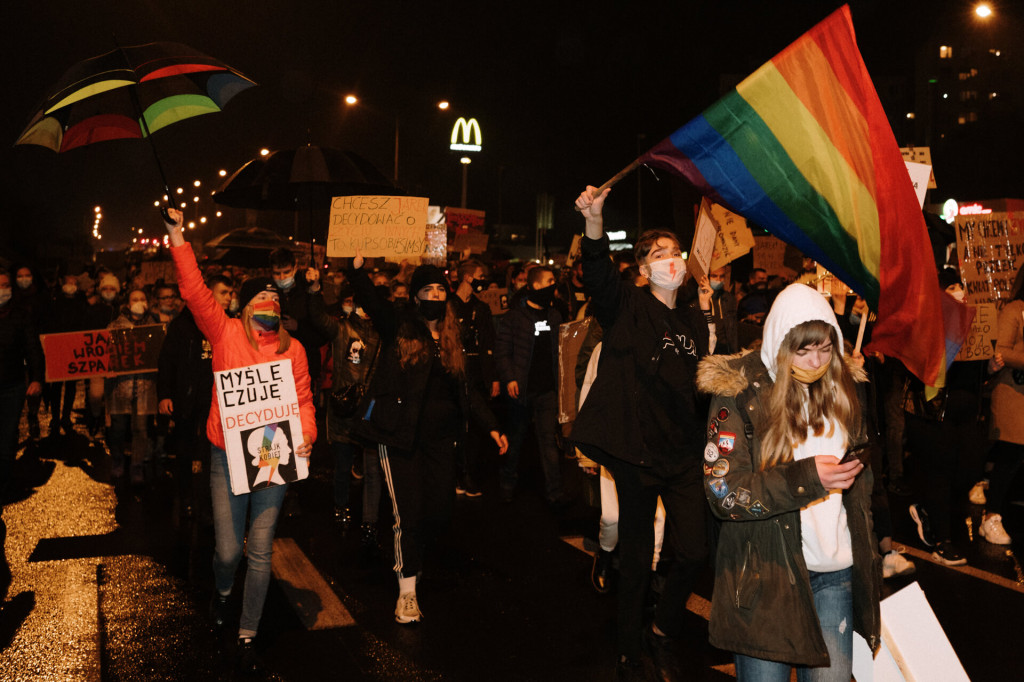 Protest Kobiet na ulicach Leszna