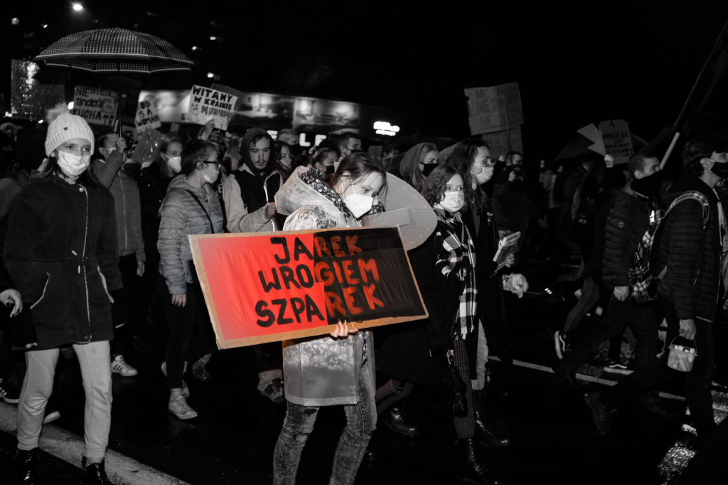 Protest Kobiet na ulicach Leszna