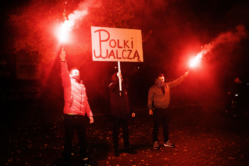 Protest Kobiet na ulicach Leszna