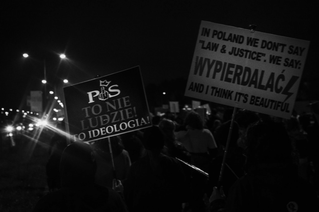 Protest Kobiet na ulicach Leszna