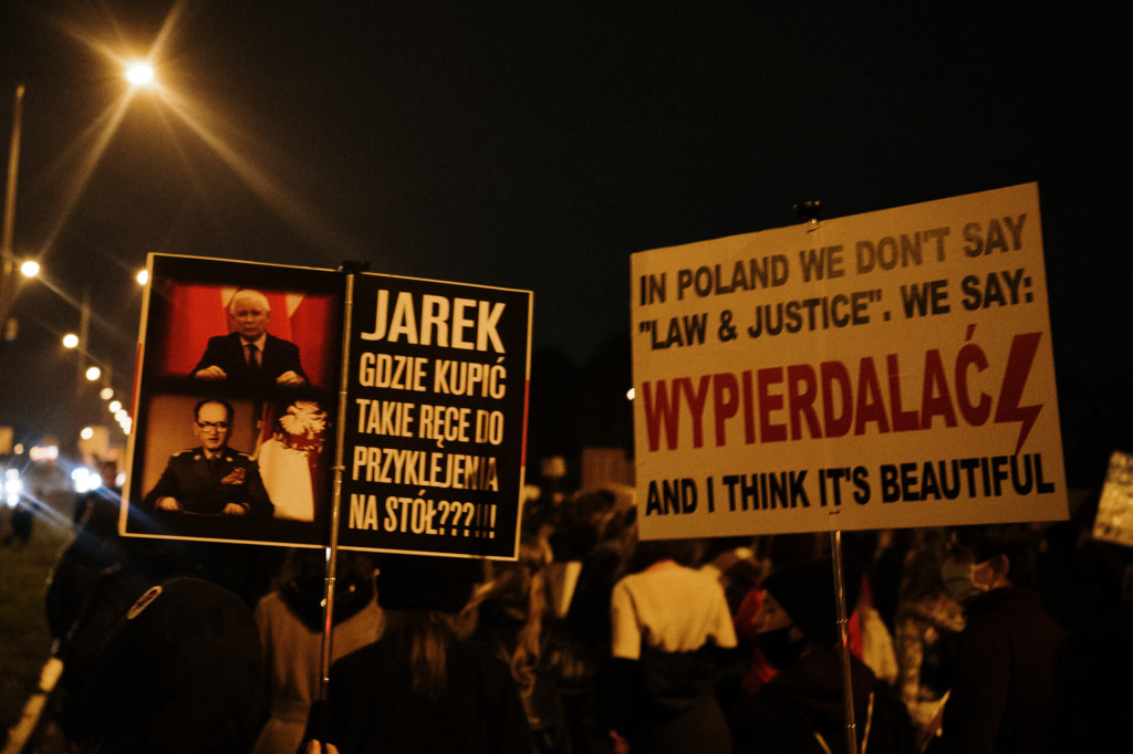 Protest Kobiet na ulicach Leszna