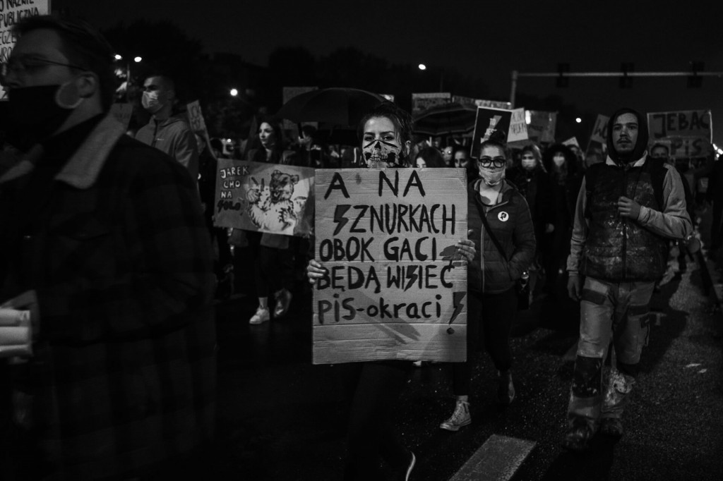 Protest Kobiet na ulicach Leszna