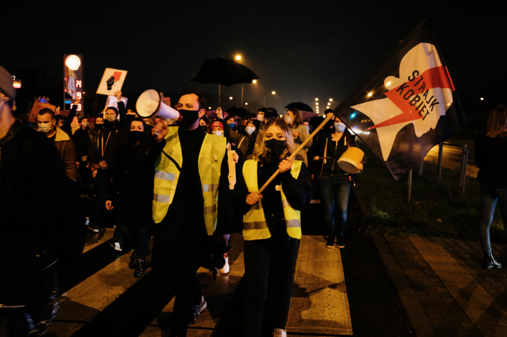 Protest Kobiet na ulicach Leszna