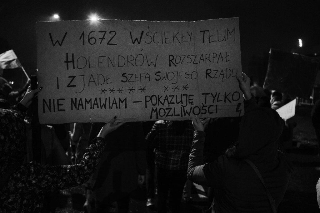 Protest Kobiet na ulicach Leszna