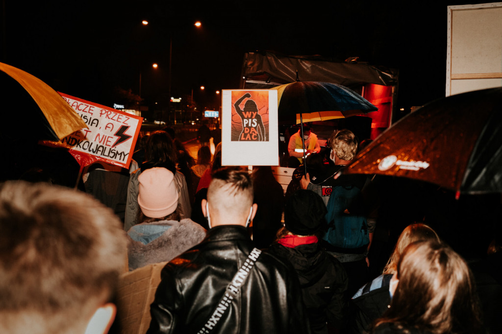 Protest Kobiet na ulicach Leszna