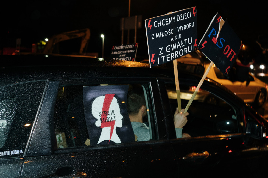 Protest Kobiet na ulicach Leszna