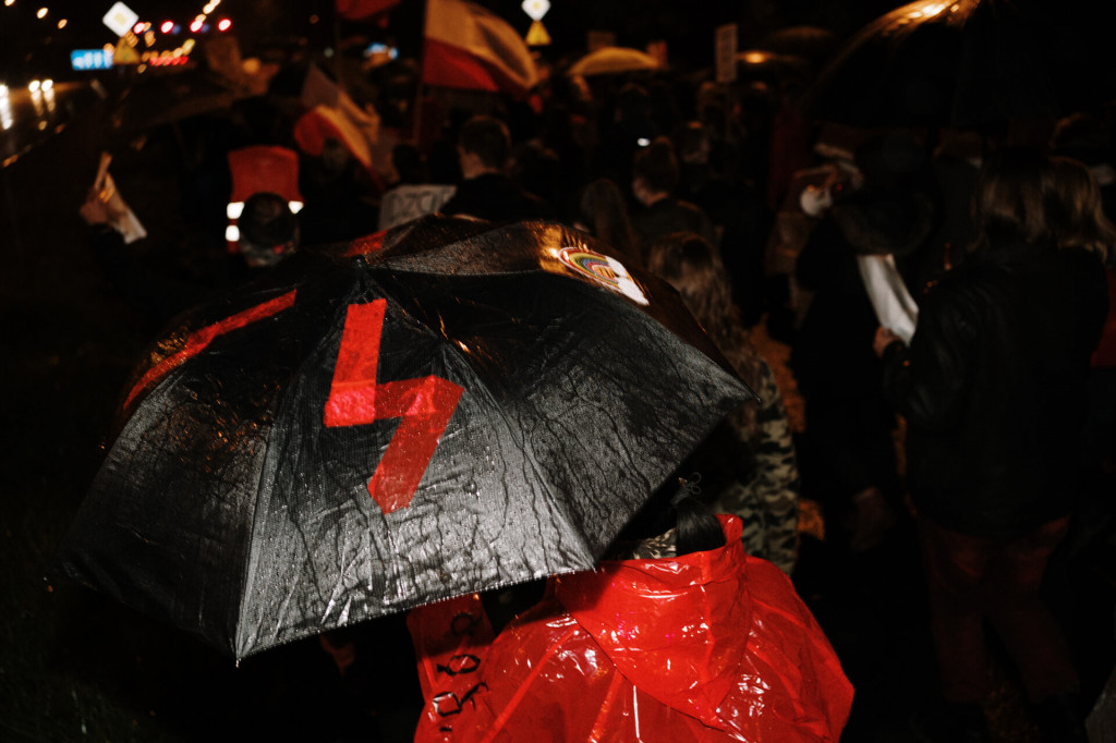 Protest Kobiet na ulicach Leszna