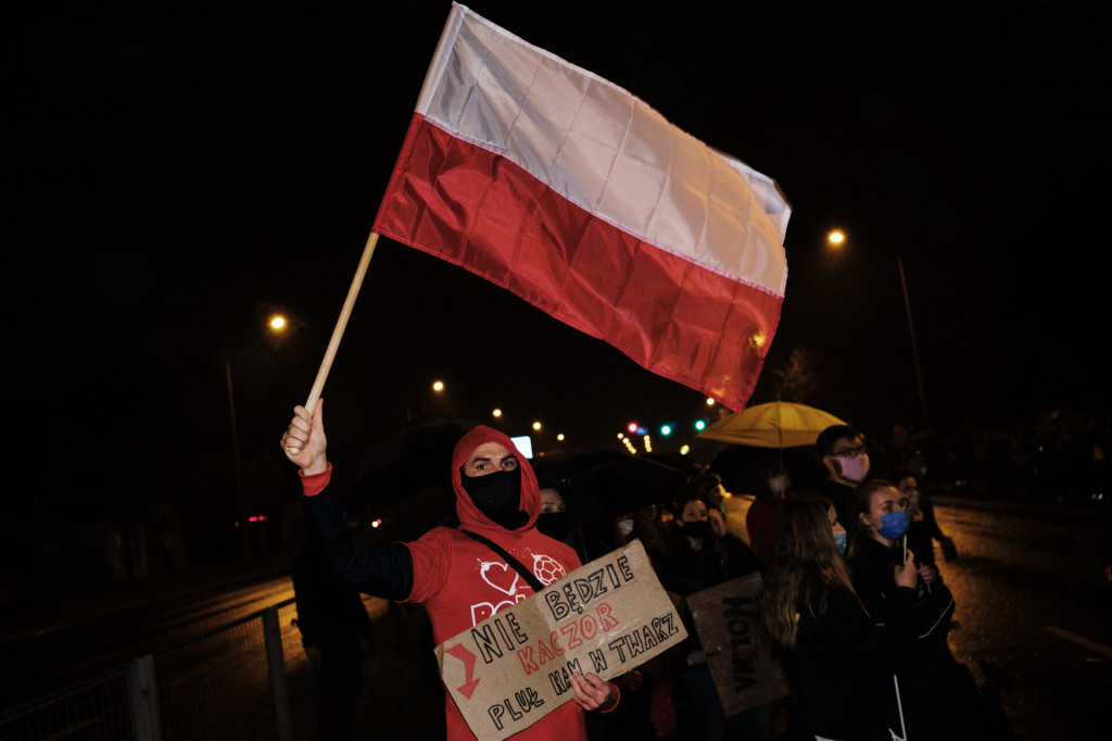 Protest Kobiet na ulicach Leszna