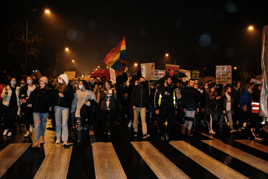 Protest Kobiet na ulicach Leszna