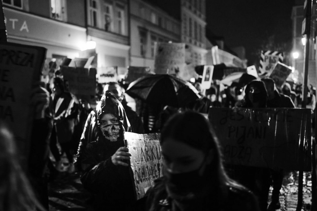 Protest Kobiet na ulicach Leszna
