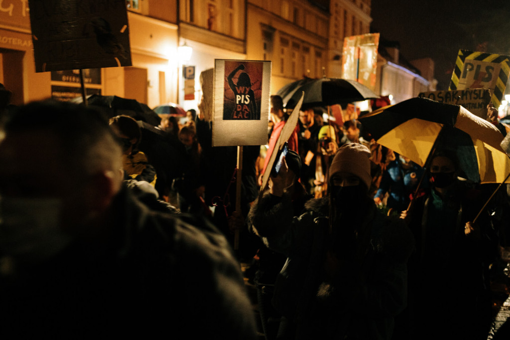 Protest Kobiet na ulicach Leszna