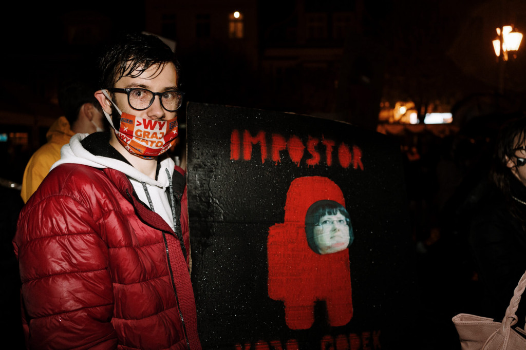 Protest Kobiet na ulicach Leszna