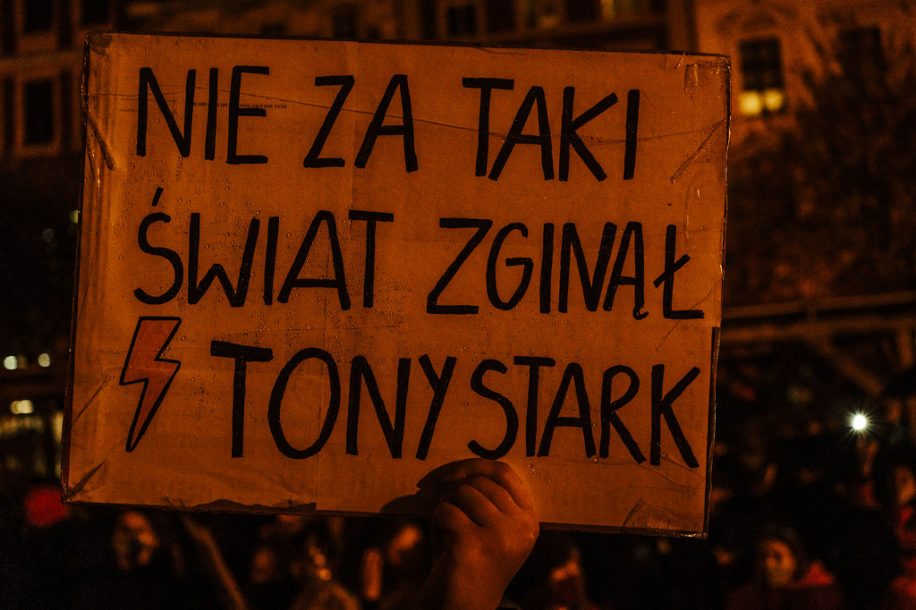 Protest Kobiet na ulicach Leszna