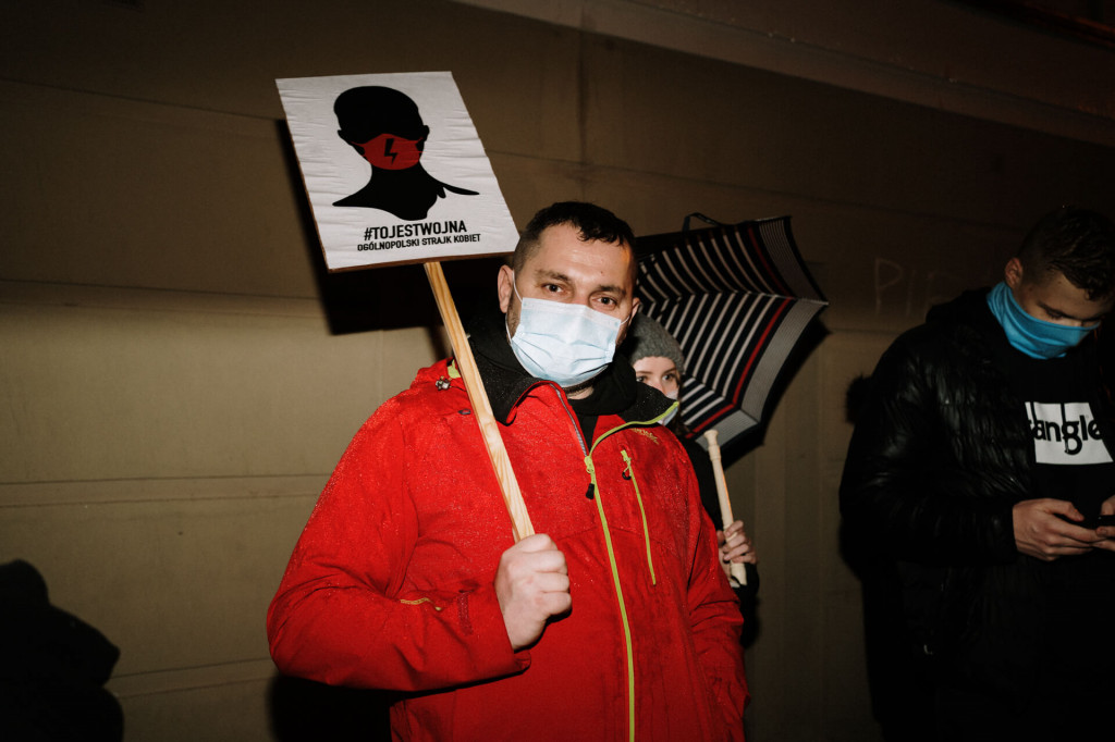 Protest Kobiet na ulicach Leszna