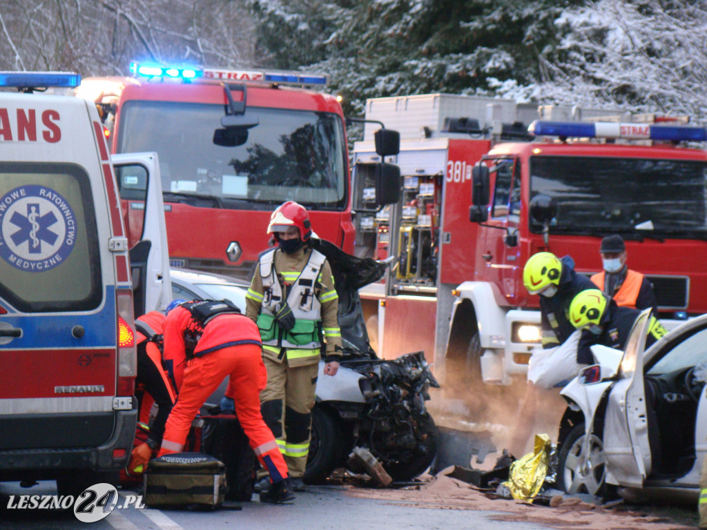 Tragiczny wypadek na trasie Leszno-Nowy Świat