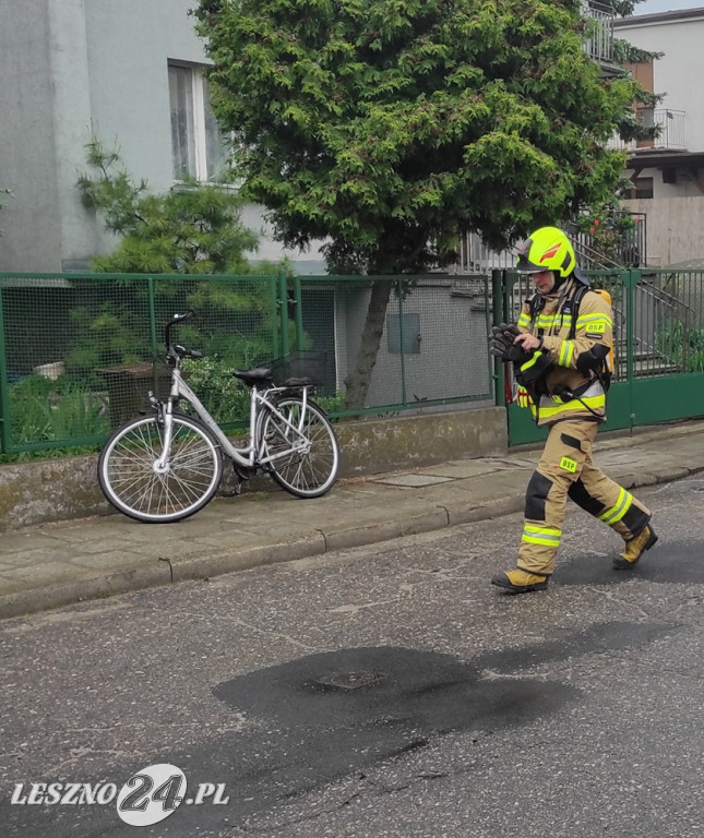 Pożar warsztatu przy ul. Żeromskiego