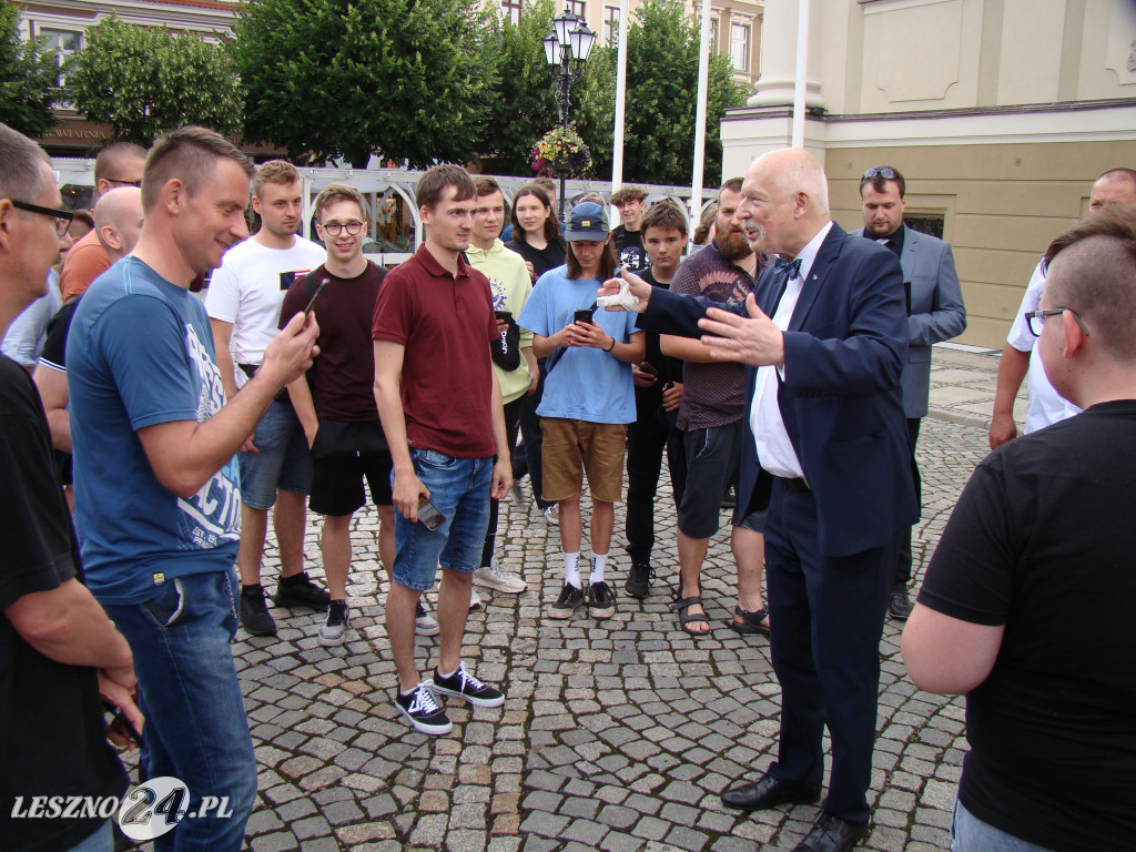 Janusz Korwin-Mikke w Lesznie