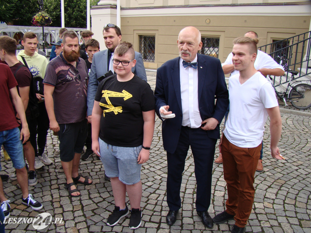 Janusz Korwin-Mikke w Lesznie