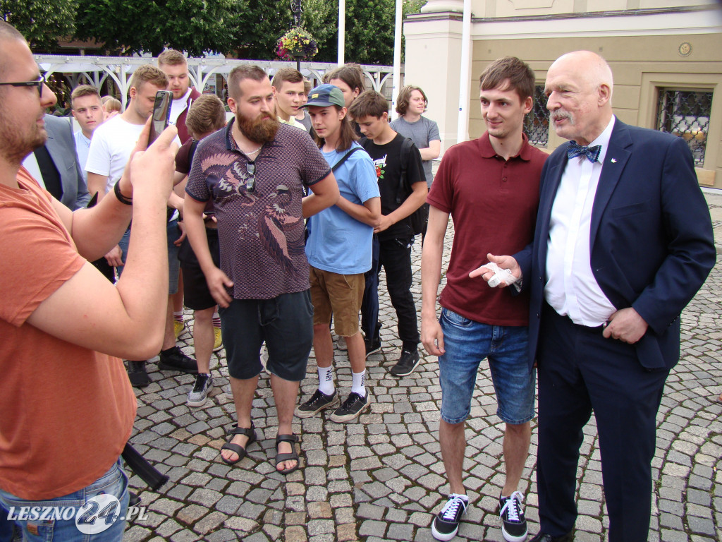 Janusz Korwin-Mikke w Lesznie