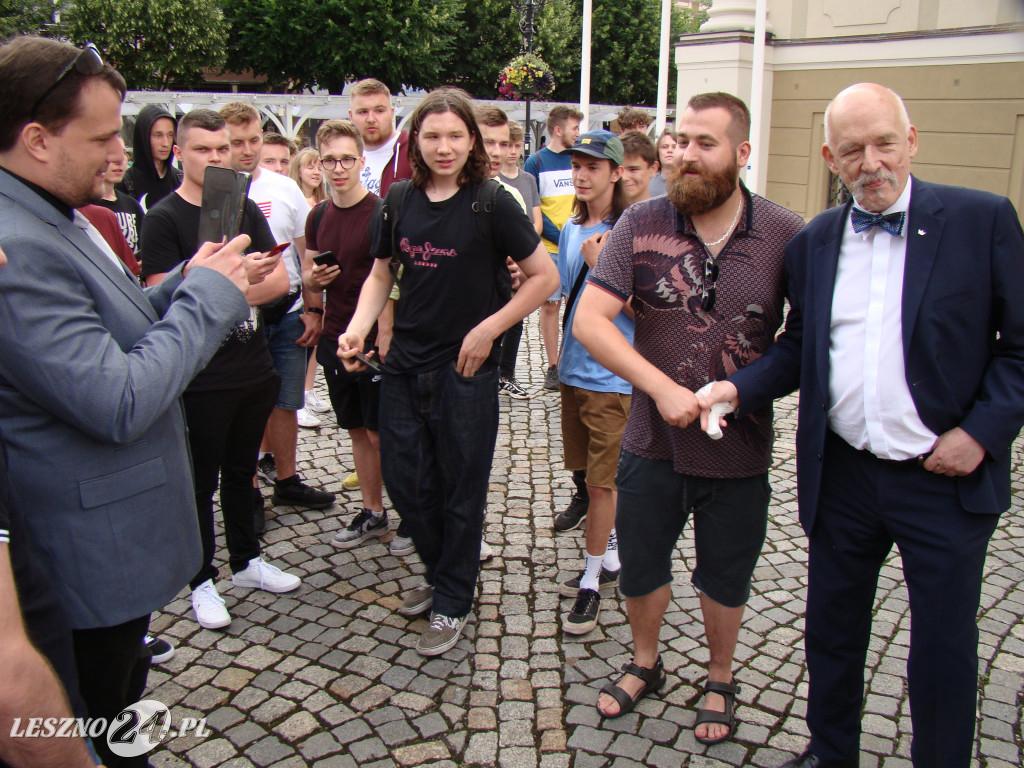 Janusz Korwin-Mikke w Lesznie