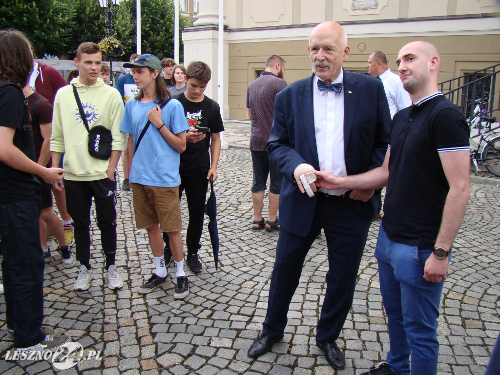 Janusz Korwin-Mikke w Lesznie