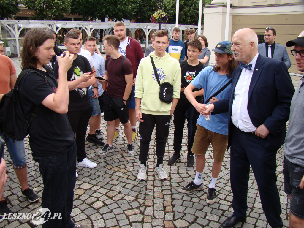 Janusz Korwin-Mikke w Lesznie