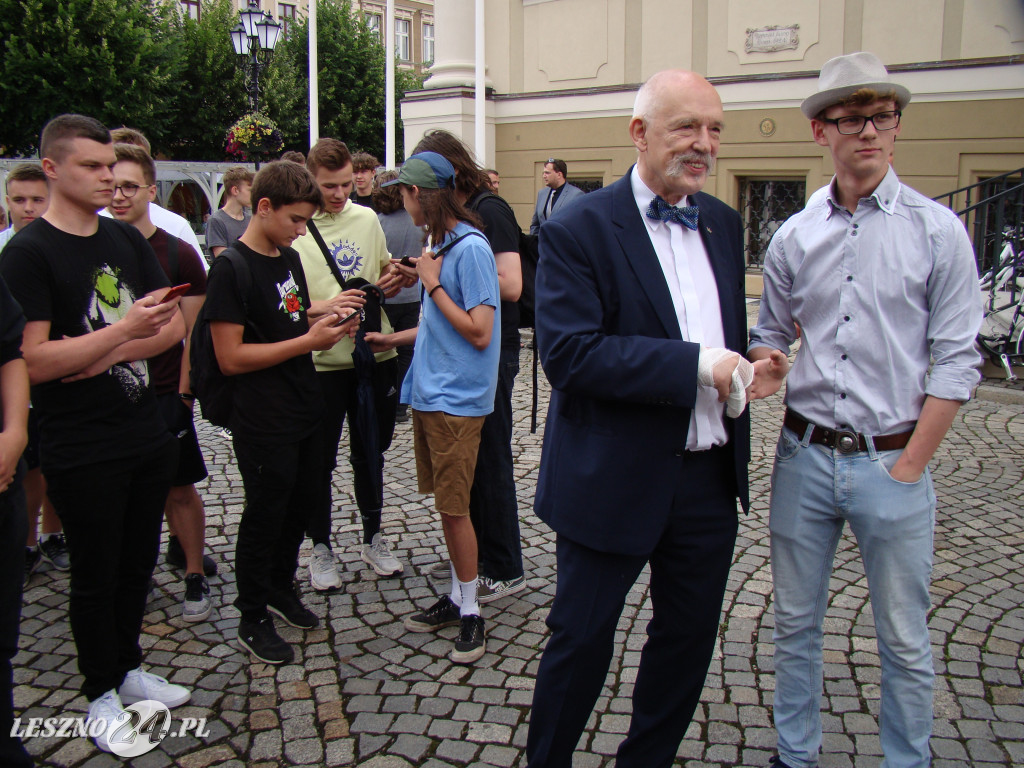 Janusz Korwin-Mikke w Lesznie